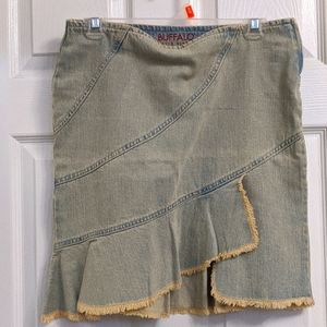 Buffalo Catalina denim split mini skirt Size 26